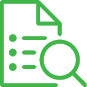 Document with Magnifying Glass Resources Icon